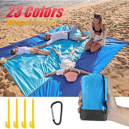 2021 Oversized Beach Mat Sand Free Beach Towel Outdoor Travel Camping Beach Blanket Home Decor Rugs Portable Foldable Picnic Mat
