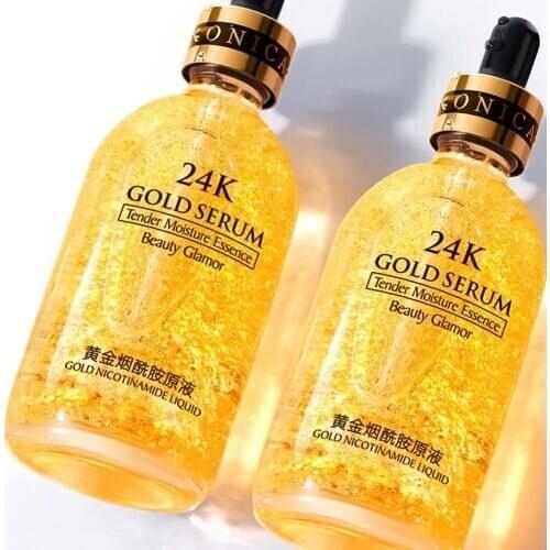 24K Gold Essence Anti-Wrinkle Anti-Aging Collagen Moisturizing Hyaluronic Acid Shrink Pores Hyaluronic Acid Liquid