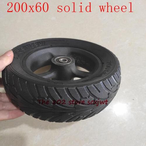 Motorcycle accessories wheels 200x60 solid tires and rims fits Electric scooter 8 inch Non inflatable solid tyres hub