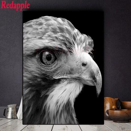 Diamond Painting black white art Owl pattern Diamond Embroidery Full Display Diamond Mosaic Cross Stitch Kit Animals Bead Needle