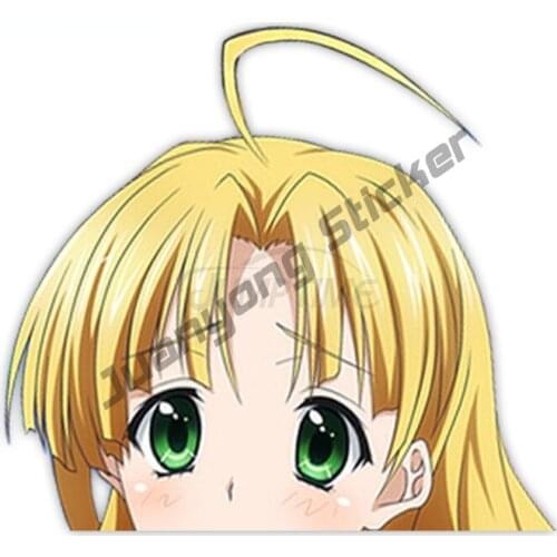 Anime Peeker Car Stickers High School DxD Asia Argento Bumper Window Camper Helmet Vinyl Decal Scratch-Proof Exterior KK13x13cm