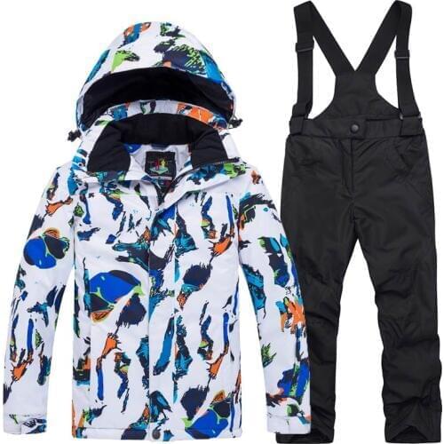 Tringa Kids Ski Suit Children Windproof Waterproof Warm Girls And Boy Snow Set Pants Winter Skiing And Snowboarding Jacket Child