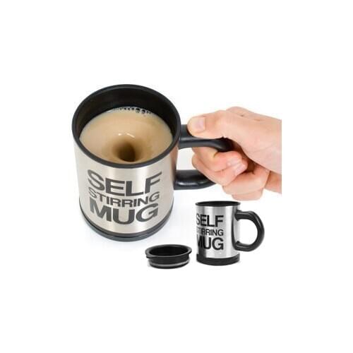 Electic coffee mug 200ml automatic coffee mixing cup/mug stainless steel self stirring