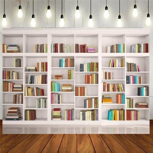 Bookshelf Backdrop Bookcase Backdrops Library Backdrop Office Backdrop For Video Conference Vintage Party Background Books