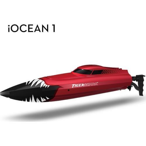 RC Boat 2.4G Full Frequency High Speed Shark Boat 150 Meters Remote Control Distance Childrens Toy Game Remote Control Boat