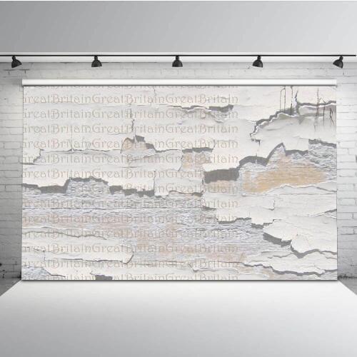 Mehofoto White Birck Wall Backdrop Photography Retro Photo Background for Photographers Customize L-639