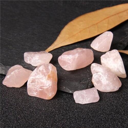 Natural Rose Quartz Healing Stone Pink Crystal Irregular Shape Mineral Specimens Raw Stone Crystal Gifts DIY Jewelry Decoration