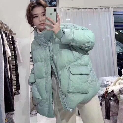 2021 New Winter Down Jacket Women Puffer Jacket Light Slim Warm Down Coats Female Casual Women Plus Size Parka Coat X438