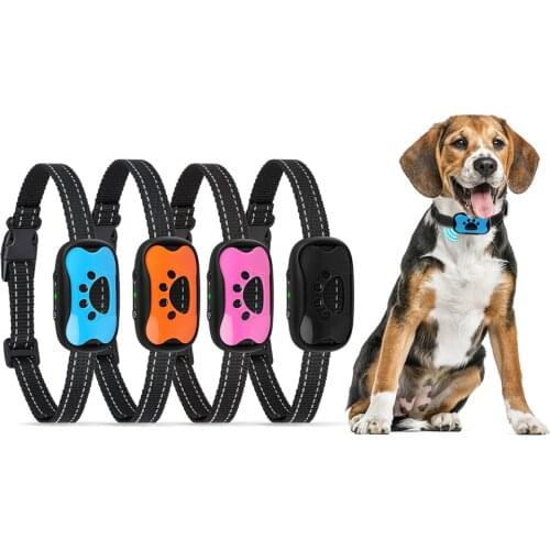 MASBRILL Pet Dog Anti Bark Collar Control Train Rechargeable Stop Barking Dog Waterproof Ultrasonic Training Collar Accessories