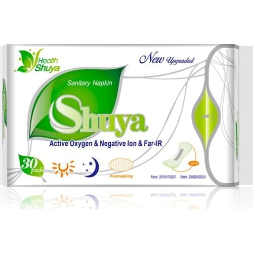 Anion pads sanitary napkin women health care Shuya anion sanitary pads menstrual period feminine hygiene 30piece=1 pack/lot love