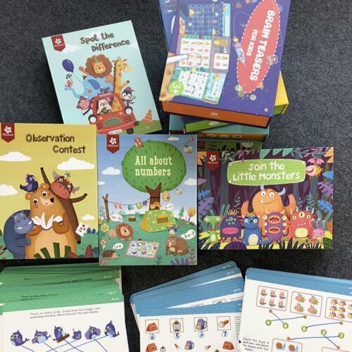 Childrens whole brain development educational toys brain twists digital card maze rewrites game cognitive card repeatedly