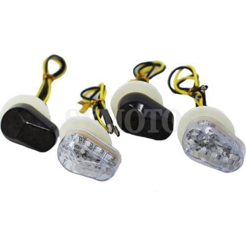 Motorcycle Turn Signal Flush Mount LED Indicator Light Moto Flashing for Yamaha YZF R1 R6 R6S FZ1S FAZER 1000 600 FZ6S FZ09 FZ6R