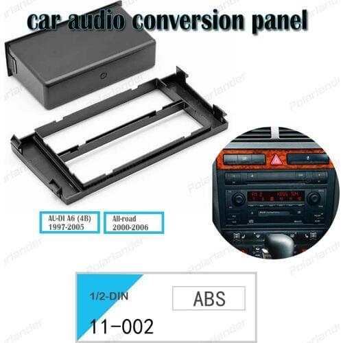 1-DIN/2-DIN original colors CD conversion panel for AU-DI A6 (4B) 1997-2005 for All-road 2000-2006 ABS material