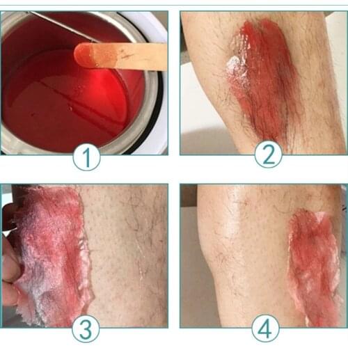 1Bag purple No Strip Depilatory Hot Film Hard Wax Bean Pellet Waxing Bikini Hair Removal Bean for Male Female Maquiagem 50g