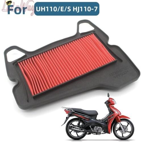 2piece Motorcycle Air Filter Motor Bike Intake Cleaner For SUZUKI Haojie UH110/E/S HJ110-7