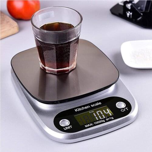 3kg/5kg/10kgx0.1g Stainless Steel High Precision Kitchen Scale Electronic Scale Digital Household Waterproof bascula cocina
