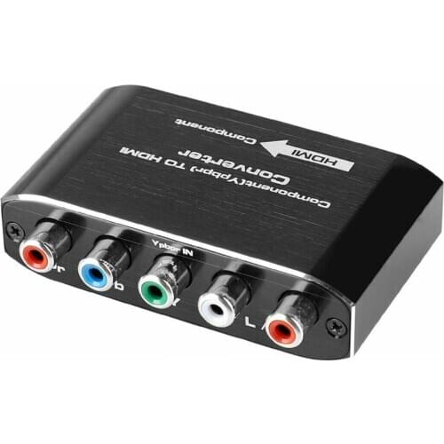 5 RCA Component to HDMI HDTV Audio Video Output Converter Fiber Coaxial Adapter