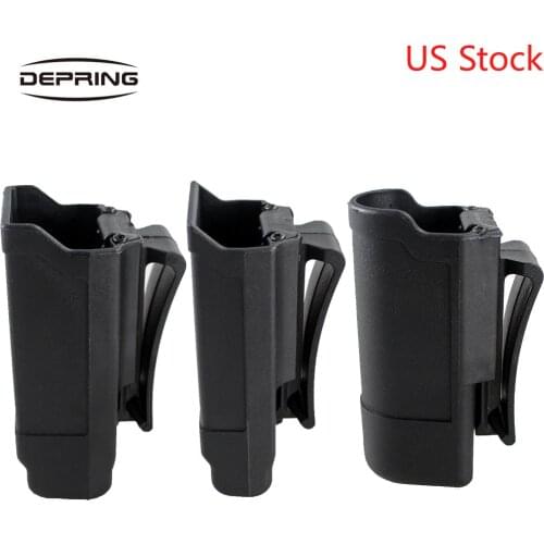 Quick Draw CQC Single Stack Magazine Holster Tactical Magazine Holder for Glock 9mm To .45 Caliber for 1911 Caliber Flashlight