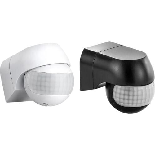 New 1Pcs Motion Sensor 110v~230v Motion Detector Automatic Rotating Infrared Light Sensor Outdoor Degree Timer Switch 180 P Q6U3