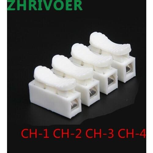 1/2/3/4P CH-1 CH-2 CH-3 CH-4 Spring Wire Quick Connector G7 Electrical Crimp Terminals Block Splice Cable Clamp Fit Led Strip