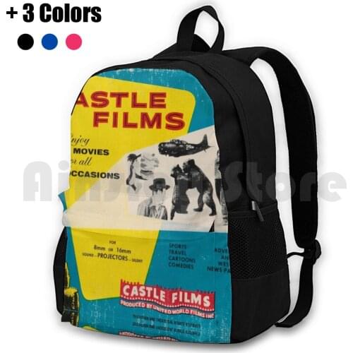 Castle Films : Enjoy Movies For All Outdoor Hiking Backpack Riding Climbing Sports Bag Castle Films 16Mm Film Old Movie Silent