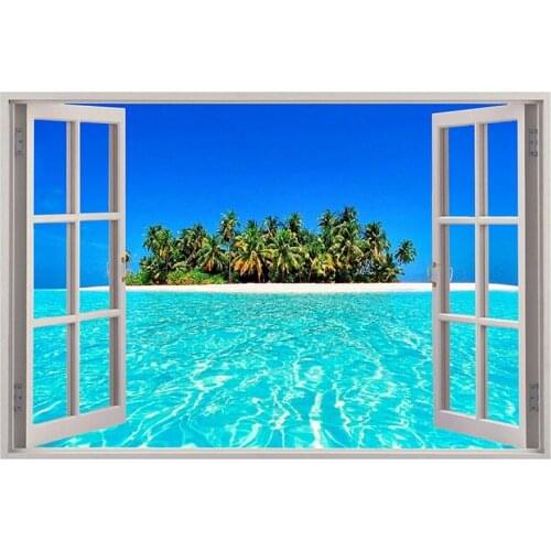 Blue Sea Diamond Painter Decorates the Wall with Diamond Painting Picture Home Hotel Office Decoration Gift