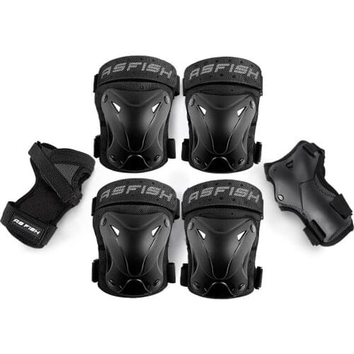 6Pcs/set Protective Gear Set Skating Helmet Knee Pads Elbow Pad Wrist Hand Protector for Kids Adult Cycling Roller Rock Climbing