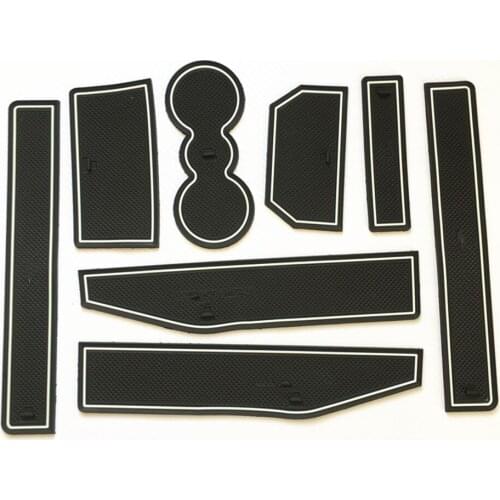 Car Gate Slot Pad Interior Door Pad/Cup Non-slip Mats Auto Decoration Accessories Sticker for Land Rover Evoque 2012-2018