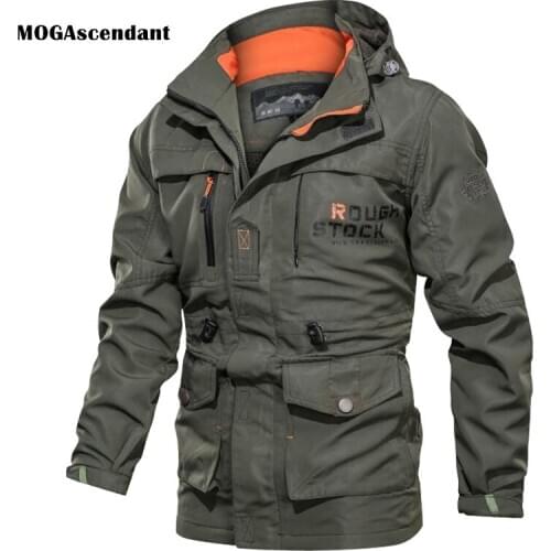 Mens Spring Bomber Jacket Autumn Military Jackets Male Tactical Jackets MA1 Army Multi-pocket Waterproof Outdoor Coats M-4XL