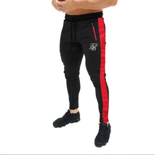 Mens high-quality Sik Silk brand polyester trousers fitness casual trousers daily training fitness casual sports jogging pants