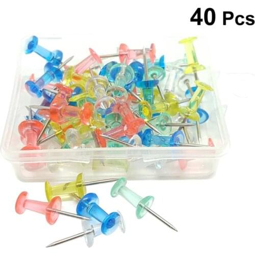 40 Pcs Pushpin Thumbtack Decorative DIY Tool for School Home Office Wall Maps Photos Bulletin Board