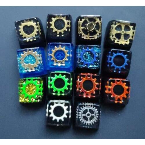 Customized Resin Keycaps For Cherry Mx Mechanical Keyboard Keycaps Replace Handmade Backlight Luminous Mechanical Gear Key Cap