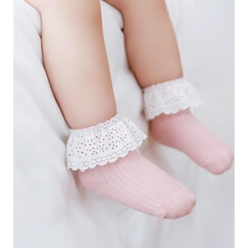 6pair/lot Baby Girl Tutu Ankle Socks Princess Lace Ruffle Socks