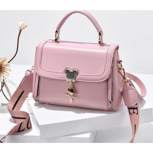 New trend 2021 trend bag fashion small square bag cartoon decoration female bag four seasons trend bag