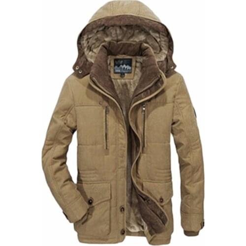 XIYOUNIAO The new winter jacket Middle age Men Plus thjck warm coat jacket mens casual hooded coat jacket size 4XL 5XL 6XL