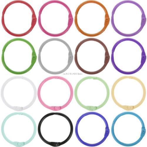 10pcs Metal Loose Leaf Binder Ring Book Hoops DIY Albums School Office Supplies Craft