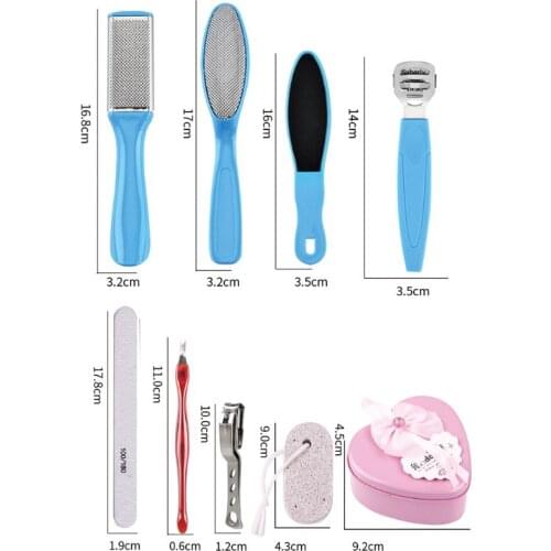 Pedicure pedicure Exfoliate and polish soles of feet Kit Dry Hard Skin Remover C1FF