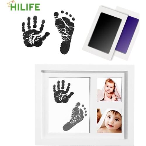 Gifts Handprint Casting Baby Footprint Imprint Kit Infant Clay Toy Newborn Baby Souvenir Ink Pad Storage Memento Non-Toxic