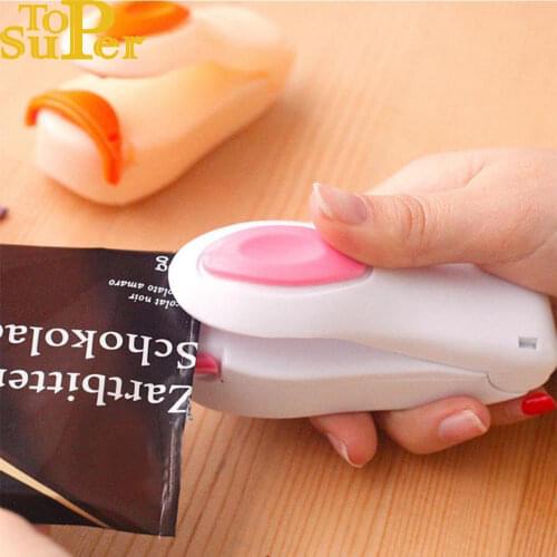 Kitchen Accessories Tools Portable Mini Sealing Machine for Kitchen Storage Plastic Bag Sealer Food Storage Sealing Bag Clip Hot