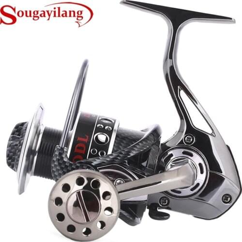 Sougayilang 12+1BB 5.2:1 Fishing Reel Full Metal Fishing Reel Double Bearing Light Collapsible Handle Spinning Reel