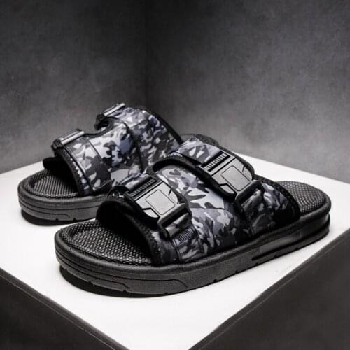 Slippers men beach sandals 2020 summer fashion male vietnam shoes breathable lightweight slides Camouflage pantuflas de hombre