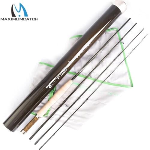 Maximumcatch V-Feather Fly Fishing Rod Small Stream Creek 30T+36T SK Carbon Light Fly Rod With Carbon Fiber Tube