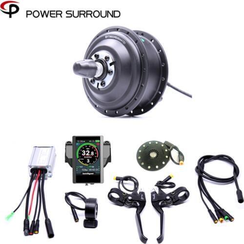 Waterproof Color Display Electric 36v350w Front/rear Bike Conversion Kit Brushless Hub Motor wheel bicycle With Ebike System