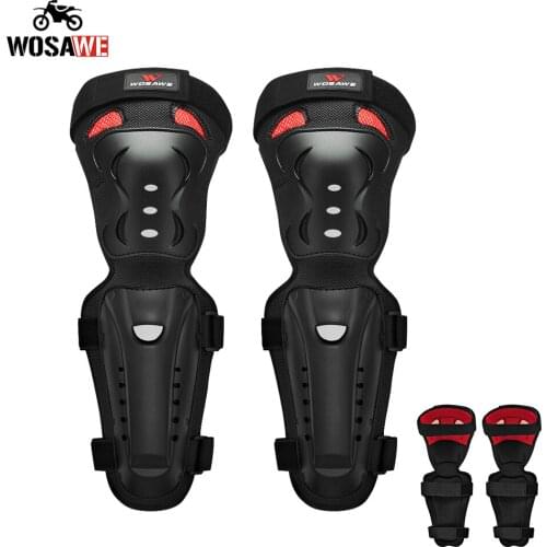 WOSAWE Adult Motorcycle Knee Guard Breathable Perspiration Skateboard Skating Motocross Kneepads Elbowpads Protective Gear