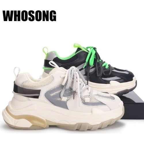 Women Sport Sneakers Woman Casual Sneakers Ladies Chunky Sneakers Female Brand Platform Shoes Thick Bottom Sneakers Trainers New