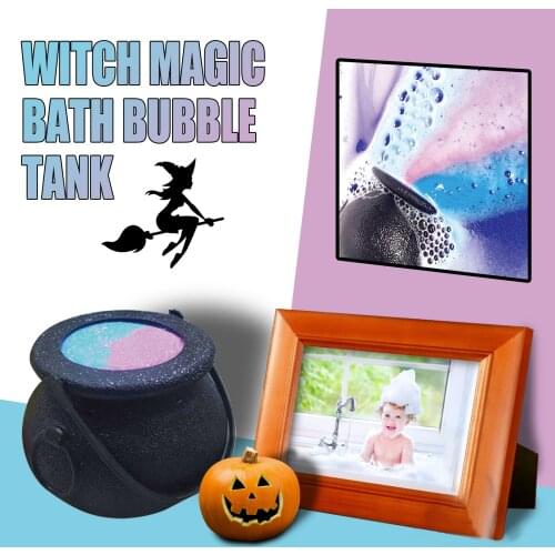 1Pcs Bath Bombs Witch Jar for Spa Bath Starry Sky Sea Salt Dry Skin Moisturize Best Gift for Her Wife Mother Kids Christmas