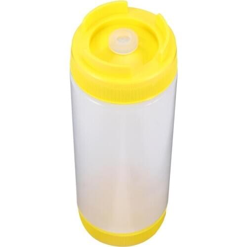 Plastic Sauce Bottles Two-Headed Squeeze Bottles Tomato Catchup Dispenser Salad Sauce Squeezer