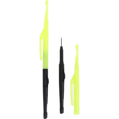 2Pcs Loop Tier Tool Fishing Hook Remover Unhook Extractor Knot Picker Needle Fish Hook needle