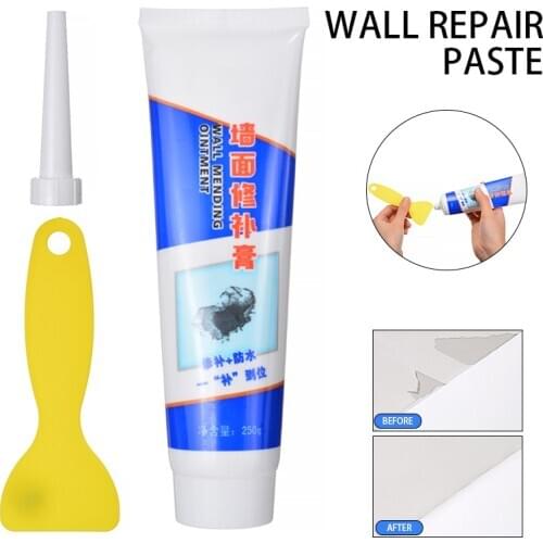 250g Wall Repair Cream Household Wall Mending Agent Wall Crack Hole Repair Cream Wall Repair Tool with Scraper