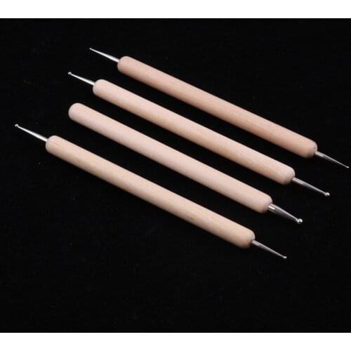 4 Types Stylus Polymer Clay Pottery Ceramics Sculpting Modeling Handmade Ball Stylus Clay Sculpting Tools Set